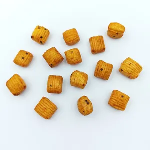 Healthy Non-fried Ridged Mini Rice Cracker Cubes With Spicy Seasoning for Private Label OEM Snack Suppliers thumbnail-3