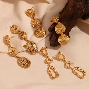 Stainless Steel Dangle Earrings for Jewelry Boutiques Bulk Order With Free Gift Box Packaging thumbnail-4