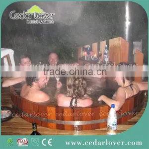 Elegant Outdoor Stove Round Tube Wooden Barrel thumbnail-1