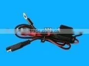 UL SPT-2 18AWG One End Molding 4.57 Plug ,other End Crimp Ring Terminal thumbnail-1
