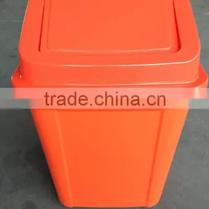 30 Litre Square Swing Bin Trash Container Garbage Bin Pressure Lid Waste Can thumbnail-2