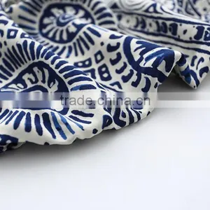 Summer Children Girl Clothes Set China Blue And White Strapless 2pcs Clothing Sets thumbnail-4