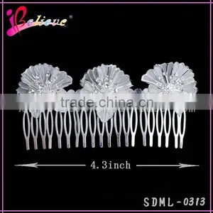 2015 Popular Hair Jewelry Flower Diamond Hair Comb Wedding Hair Accessories thumbnail-3
