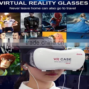 VR Headset 3D Google Glass VR 3D Plastic Edition Head Mount Virtual Reality 3D Glasses Active Oculus Rift Google Cardboard,9D VR thumbnail-2
