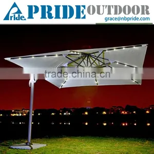 Outdoor Beach Patio Sun Garden Travel Led Light Cheap Solar Chinese Umbrella Light thumbnail-1