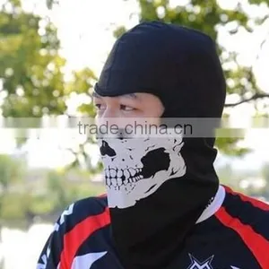 White Skull Balaclava Hood Full Warm Neck Face Cycling Ski Windproof Protector Mask thumbnail-1