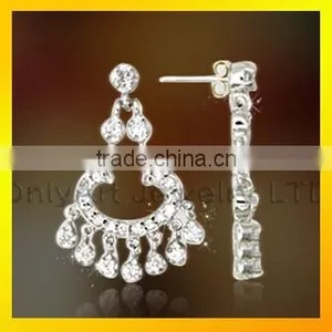 New Design Fashion Earring Findings Wholesale Silver 925 Fancy Stud Earring thumbnail-4
