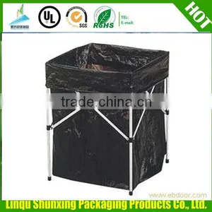 Heavy Duty Black Garbage Bag / Drawstring Garbage Bag / on Roll Trash Bag thumbnail-1