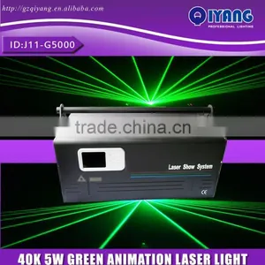 J11-G5000 ILDA Animation 40K 532nm Green Laser 5000mW thumbnail-1