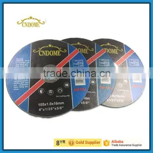 105*1*16mm High Quality Cutting Disc With Double Nets for Metal and Inox thumbnail-4