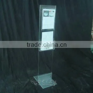 Clear Acrylic Brochure Holder, High Quality Acrylic Magazine Holder thumbnail-1
