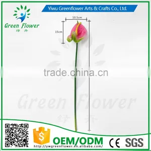 Greenflower 2016 PVC Anthurium Artificial Flowers for Home Party Wedding Decorations thumbnail-1
