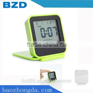 Promotional Portable Stylish Digital Table Clock With Thermometer Alarm Snooze and Night Light thumbnail-1