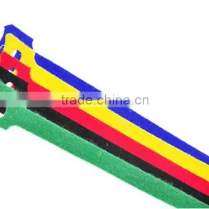 Logo Printed Colorful Adjustable Hook & Loop Wire Cable Tie thumbnail-3