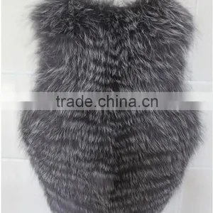 2016 Autumn and Winter Women Faux Fox Fur Vest thumbnail-5
