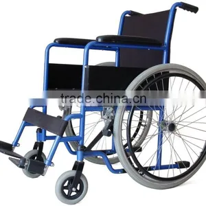 Wheelchair Wheel Price Lightweight Steel Folding Manual Wheelchair thumbnail-1
