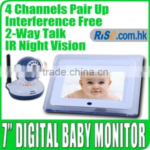 7" TFT LCD Wireless Video 2-way Talk Camera Baby Monitor thumbnail-1