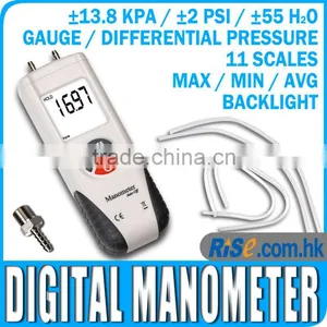 Digital Air Pressure Meter Manometer Gauge and Differential Pressure -13.79kPa ~ 13.79kPa thumbnail-1