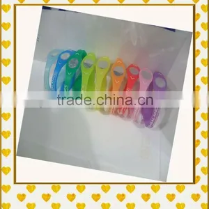 Promotional Beautifull Alphabet Men's Silicone Wristband thumbnail-1