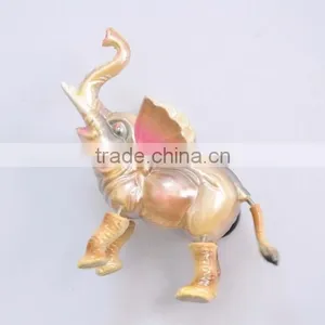 Pearl Powder 4 Inch Plastic Thailand Elephant Tourist Souvenir Magnet thumbnail-3