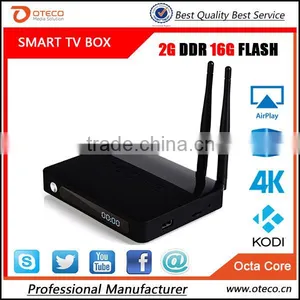 China Wholesale Android 5.1 RK3368 Octa Core Android tv Box 4K HD H.265 Bluetooth 4.0 2GB 16GB KODI Media Player thumbnail-1