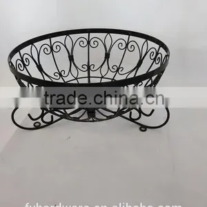 36inch Black Home Decoration Wrought Iron Hanging Basket thumbnail-1