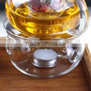 Top Quality Promotional Teaset Glass Teaware Kongfu Tea Set Glass Warmer Candle Tea Warmer thumbnail-2