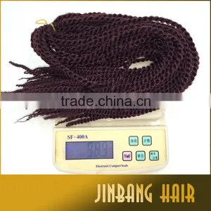 Hot Selling 100g 18inch High Quality Synthetic Crochet Senegalese Twist Kinky Braid Hair thumbnail-6