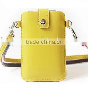 PU Mobile Neck Case Hanging Pouch for Easy Carry, Phone Pouch Bag, OEM Orders Accepted thumbnail-1