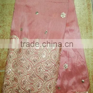 2015 Latest Fashion Lace Wedding Raw Silk George Lace Dresses thumbnail-5