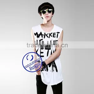 China Manufacturer Quality Custom Printed Hot Sale Mens Tank Top thumbnail-2