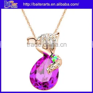 Custom Wholesale Silver Small Pendant Design Gold Fox Pendant thumbnail-2