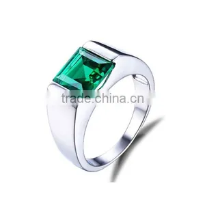 Emerald Wedding 925 Sterling Silver Ring For Women thumbnail-1