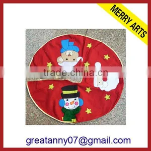 2014 New Hot Style Christmas Decoration Candy Christmas Tree Skirt Christmas Tree Skirt Wood Wholesale thumbnail-1