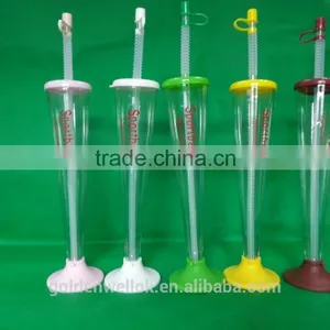 300ml PET Yard Cup /plastic Straw Drinking Cups thumbnail-1