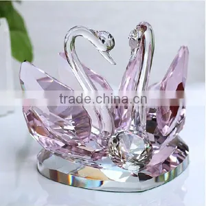 Beautiful 3d Crystal Swan With Diamond Base for Wedding Favour and Love Gift thumbnail-2