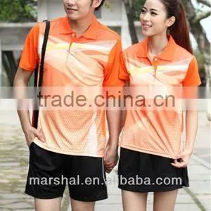 100% Polyester Volleyball Men Uniforms Wholesale Badminton Jerseys Set thumbnail-1