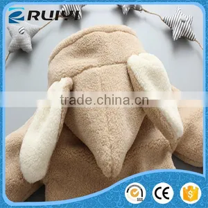 Baby Girls Lamb Fur Hoodie Coat Jacket thumbnail-3