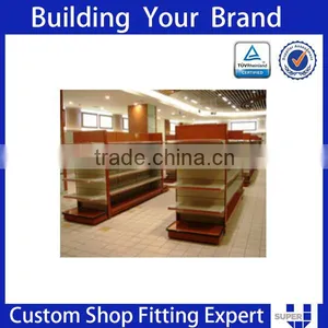 MDF and Metal Supermarket Shelves Gondola Boat thumbnail-5