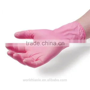 Disposable Colored Vinyl Gloves,pink 3g Vinyl Gloves thumbnail-1