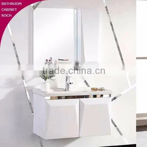 ROCH 8010 Wall Hung Solid Wood Bathroom Cabinet Chaozhou Factory thumbnail-1