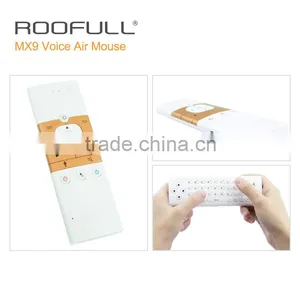 2.4Ghz MX9 Air Mouse With Voice Function For Android TV Box Windows 8 MAC From ROOFULL thumbnail-1