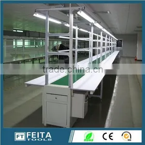Electronic Opposite Desk Assembly Line Single Belt Conveyor Assembly Line Equipment thumbnail-2