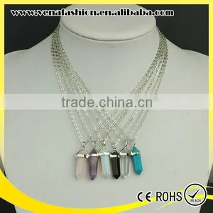 Sample Order Glass Bullet Rectangle Cheap Necklace Pendants thumbnail-5