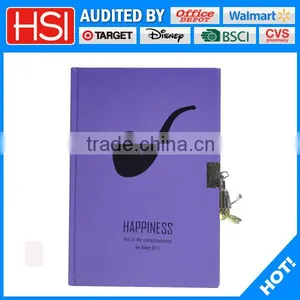 Colorful Hardcover Locked Waterproof Notebook thumbnail-1
