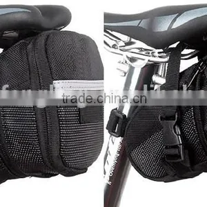 Black Bike Seat Pouch Bicycle Front Tube Bag Back Seat Storage Bag HYW048 thumbnail-2