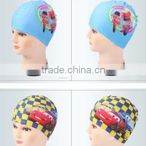 2016 New Design High Quality Cute Cartoon Printing Children Waterproof Swimming Hat thumbnail-6