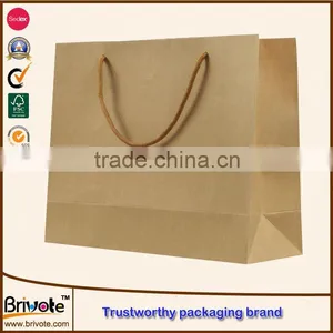 Stand up Mini Kraft Paper Gift Bag Brown Kraft Paper Carrier Bags Brown Kraft Paper Bags thumbnail-3