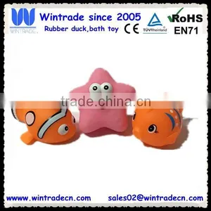 Baby Squeak Clown Fish/tropic Fish/starfish Toys Quality Choice thumbnail-1
