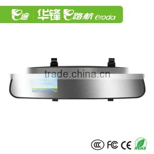 Newest HD(1280x720) 2.7 TFT (4:3) Rearview Mirror DVR+Cycle Recording+G Sensor,Wide-angle of 140 Degree,1.3Mega Pixels thumbnail-1